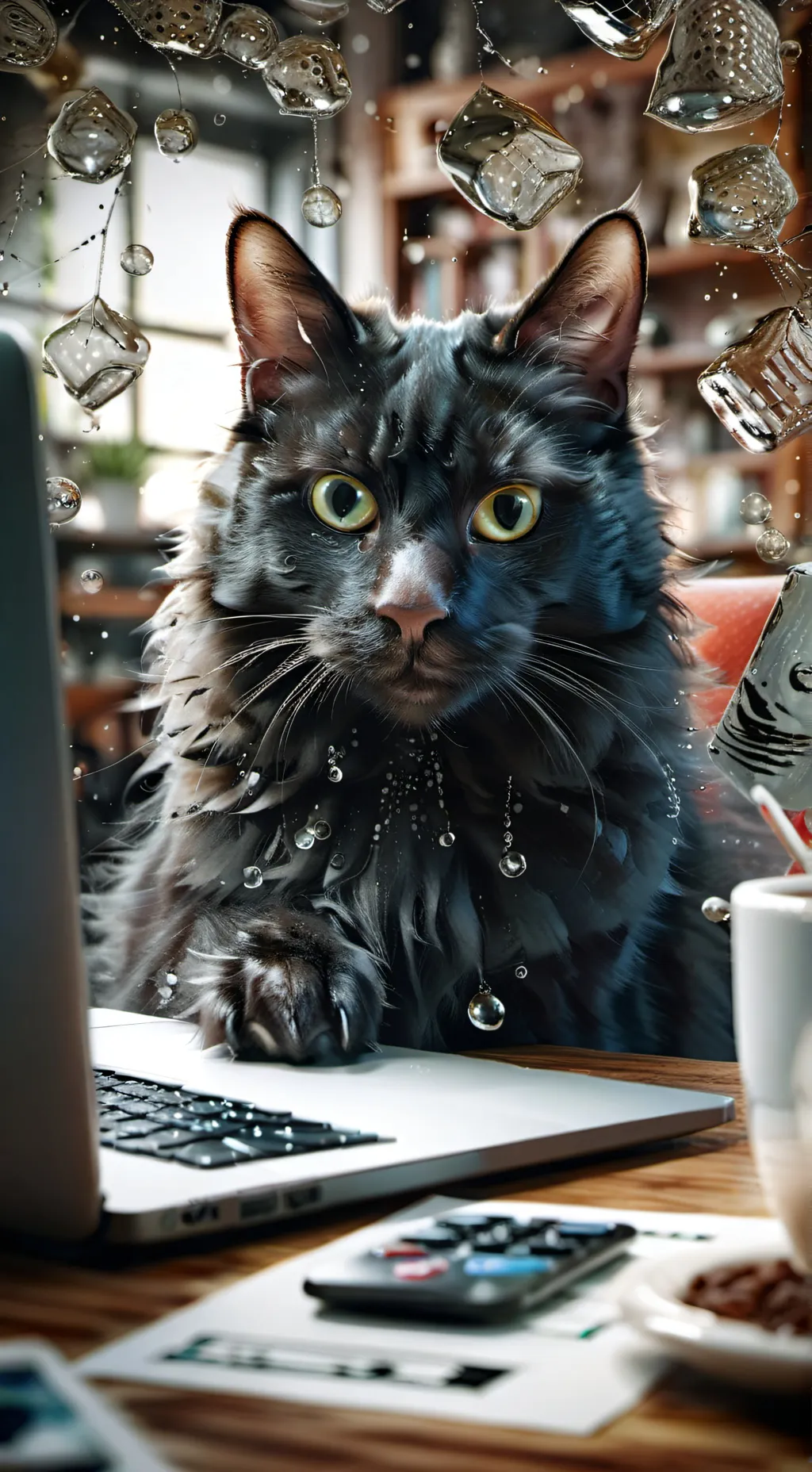 ai character: MiloTheFeline background