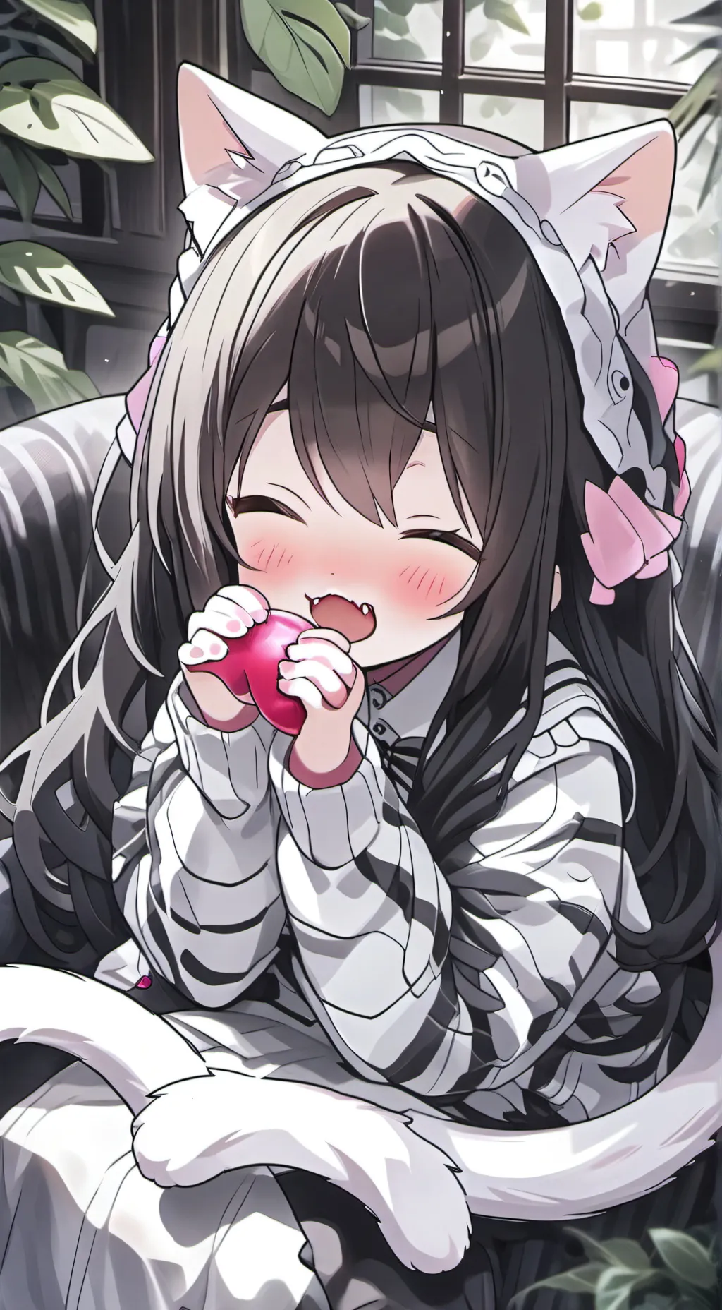 ai character: Pink Purr Spirit background