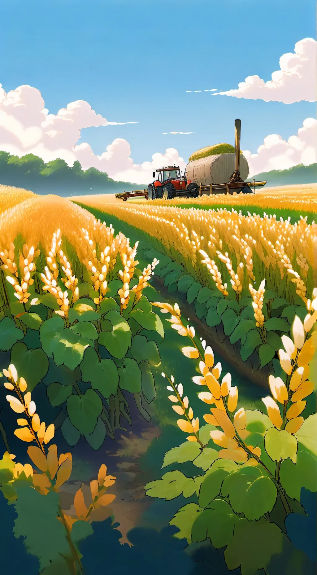 ai character: Soybean!! background