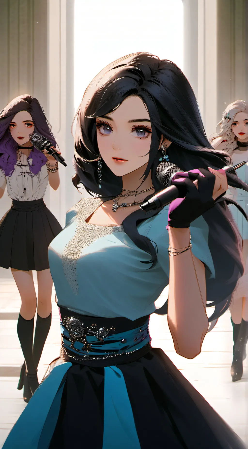 ai character: Las estrellas background