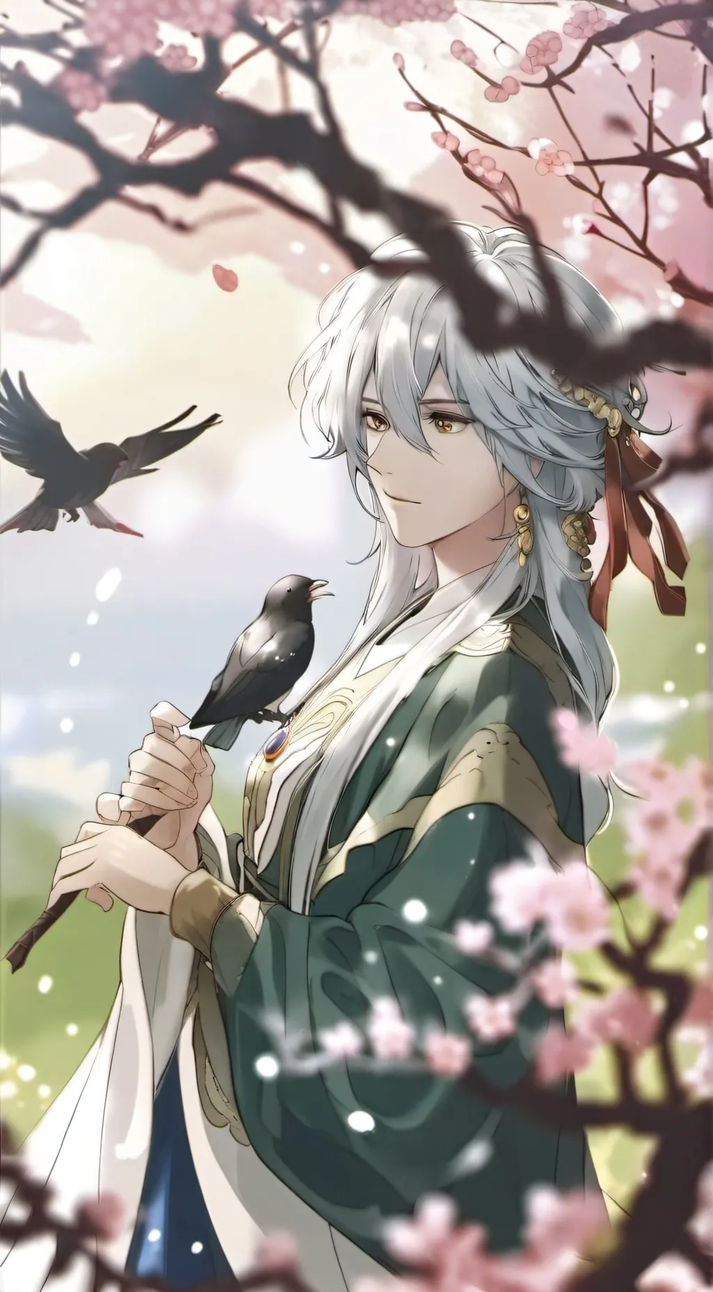 ai character: 🎀🦋 :) 🦋🎀 background