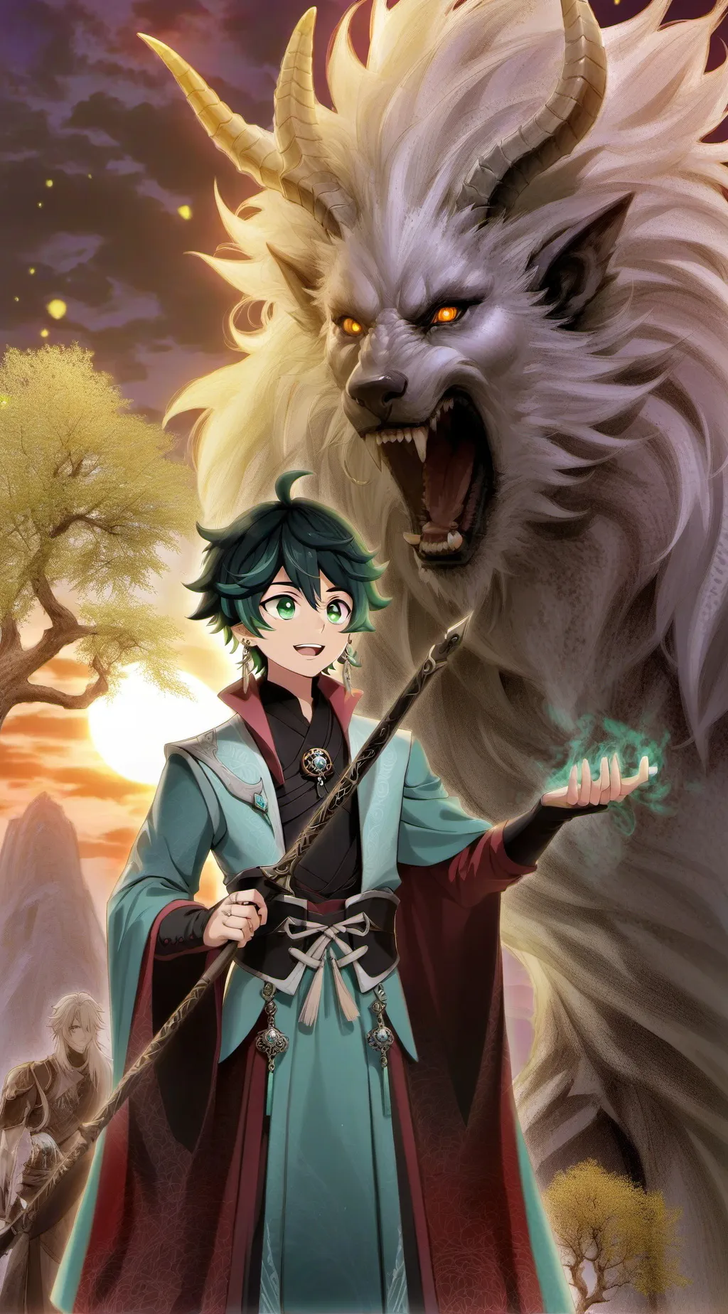 ai character: ameeebaaa background