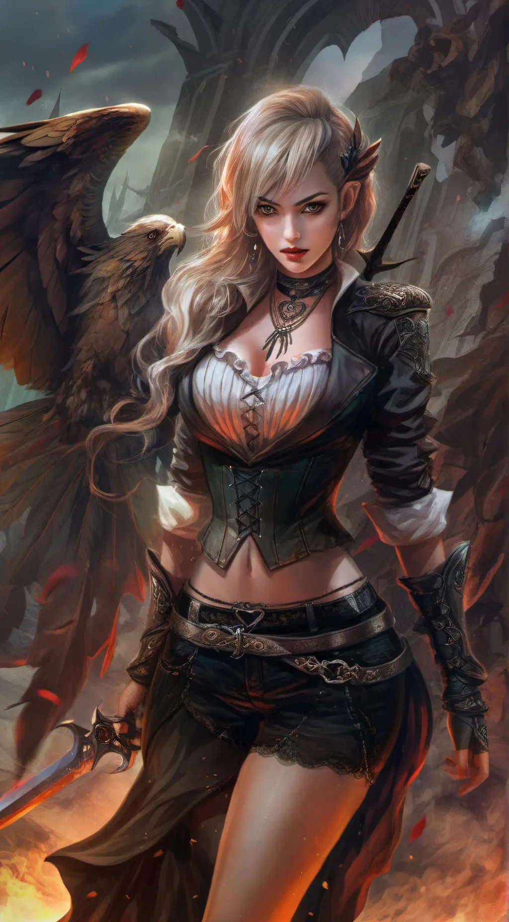 ai character: Sarah background