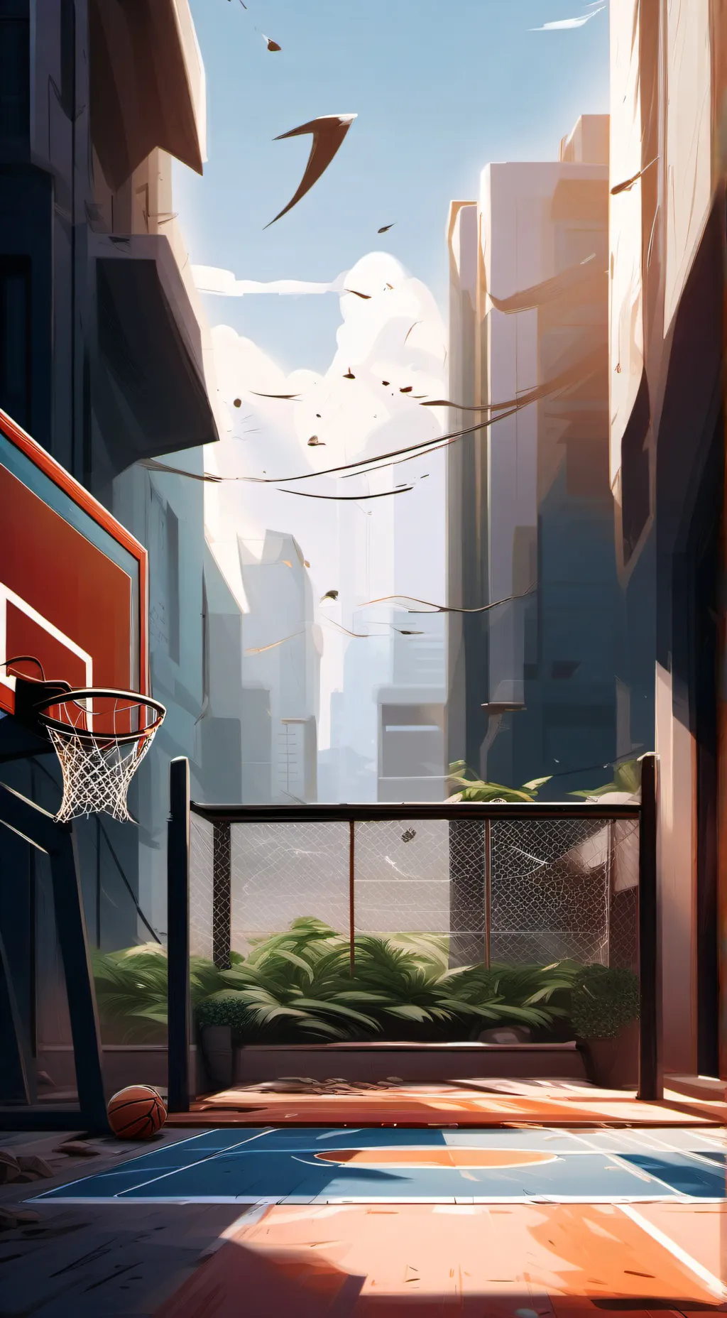 ai character: FPE basketball background