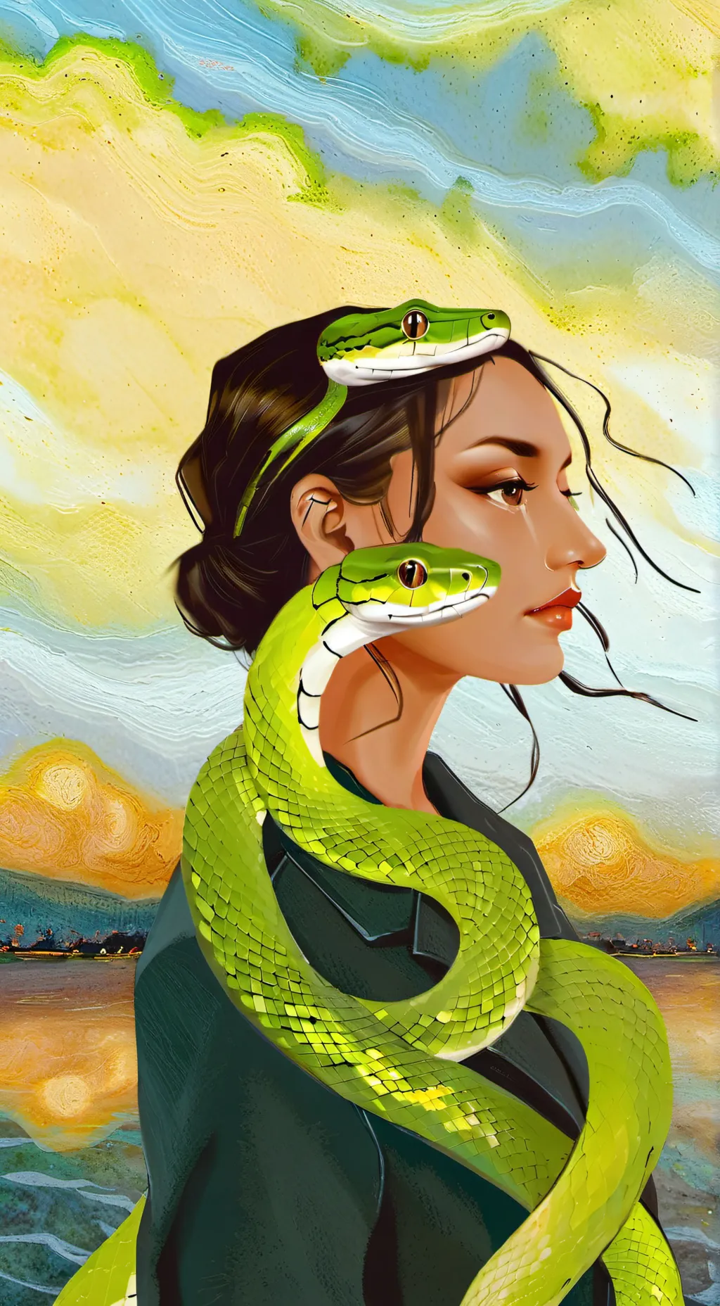 ai character: Viper king fu pand background