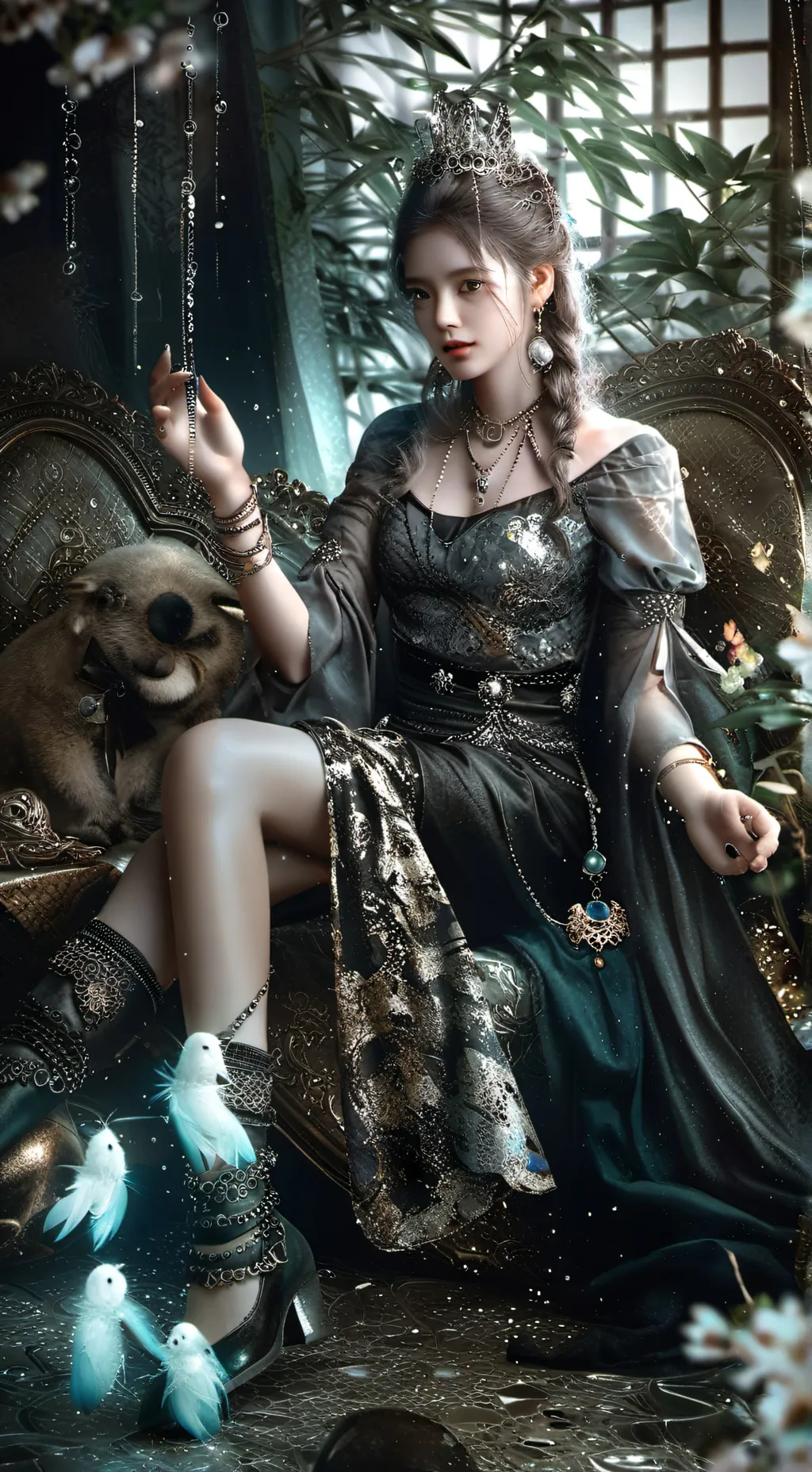 ai character: SHED X 1X1X1X1  background