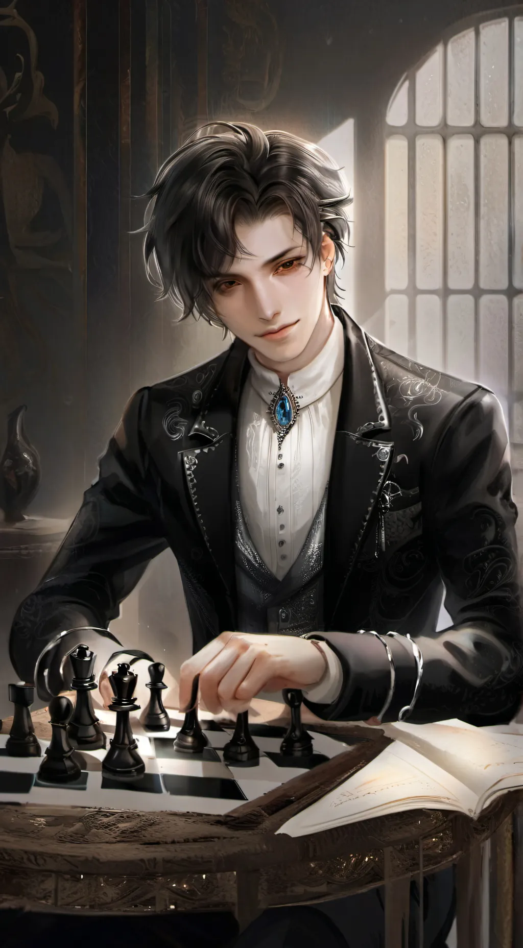 ai character: Santiago background