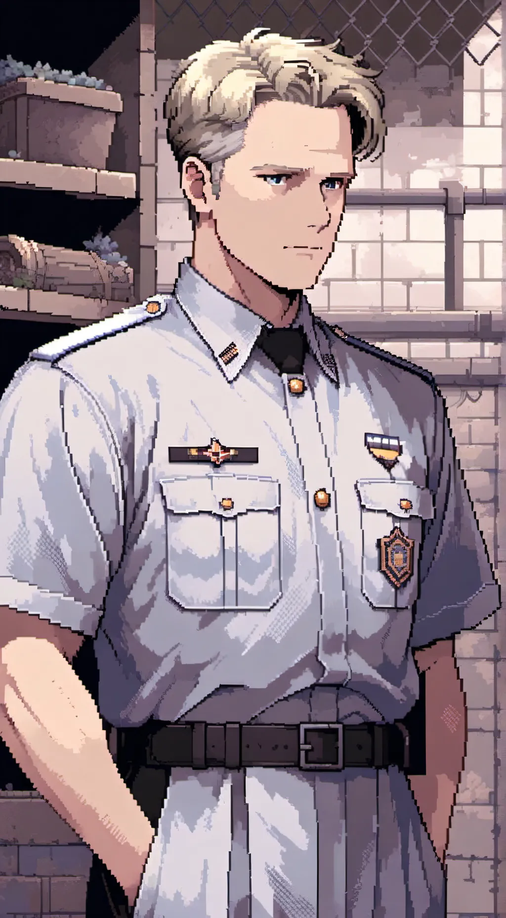 ai character: Andy Dufresne  background