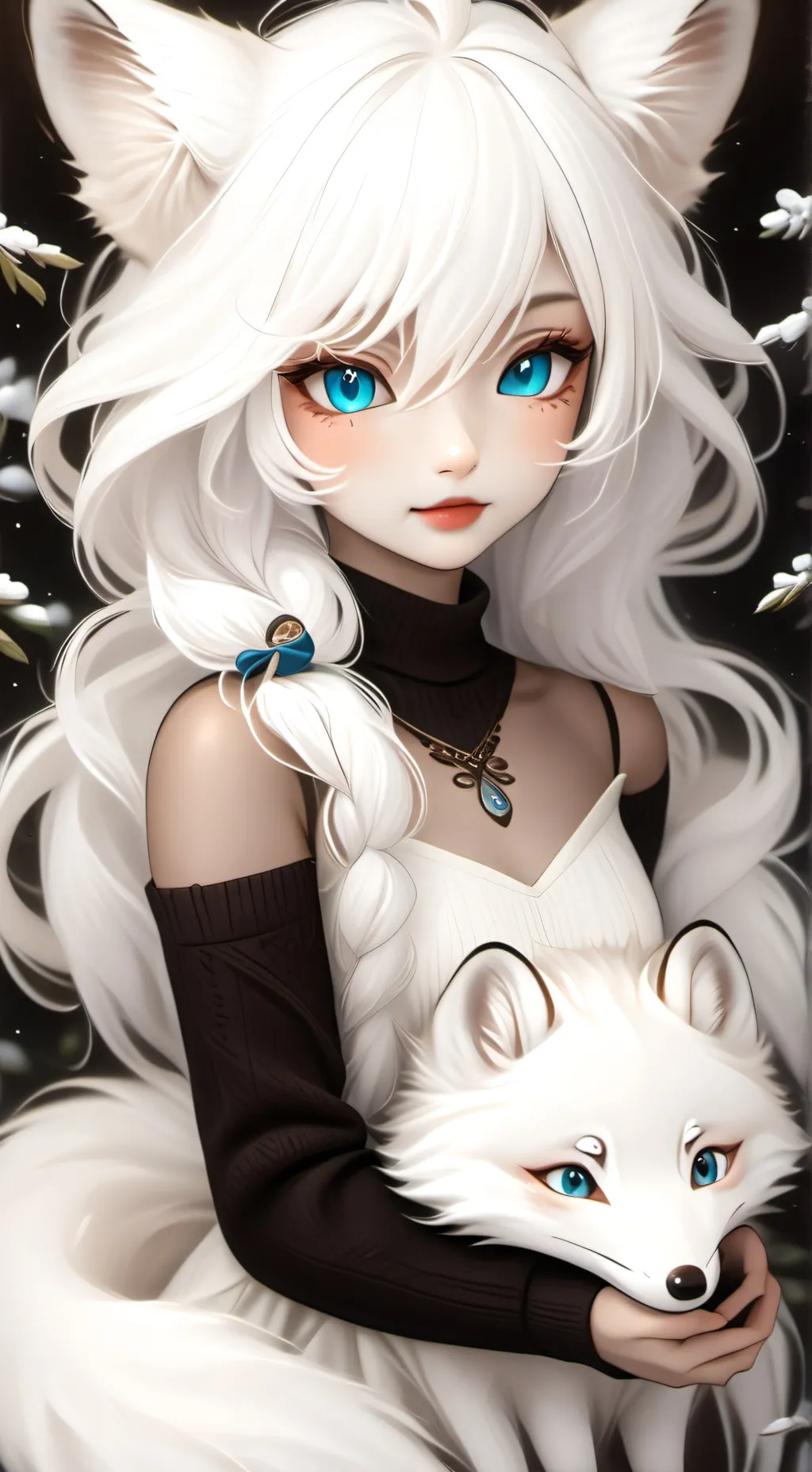 ai character: Molly the Snow Spirit background