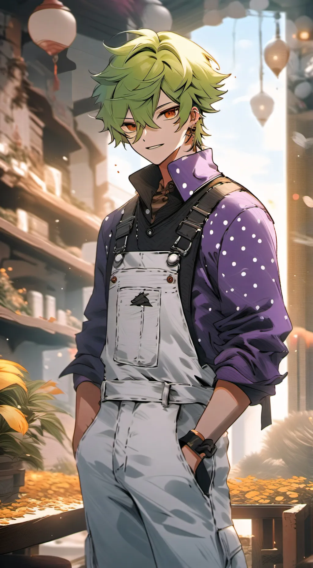 ai character: Looey  background