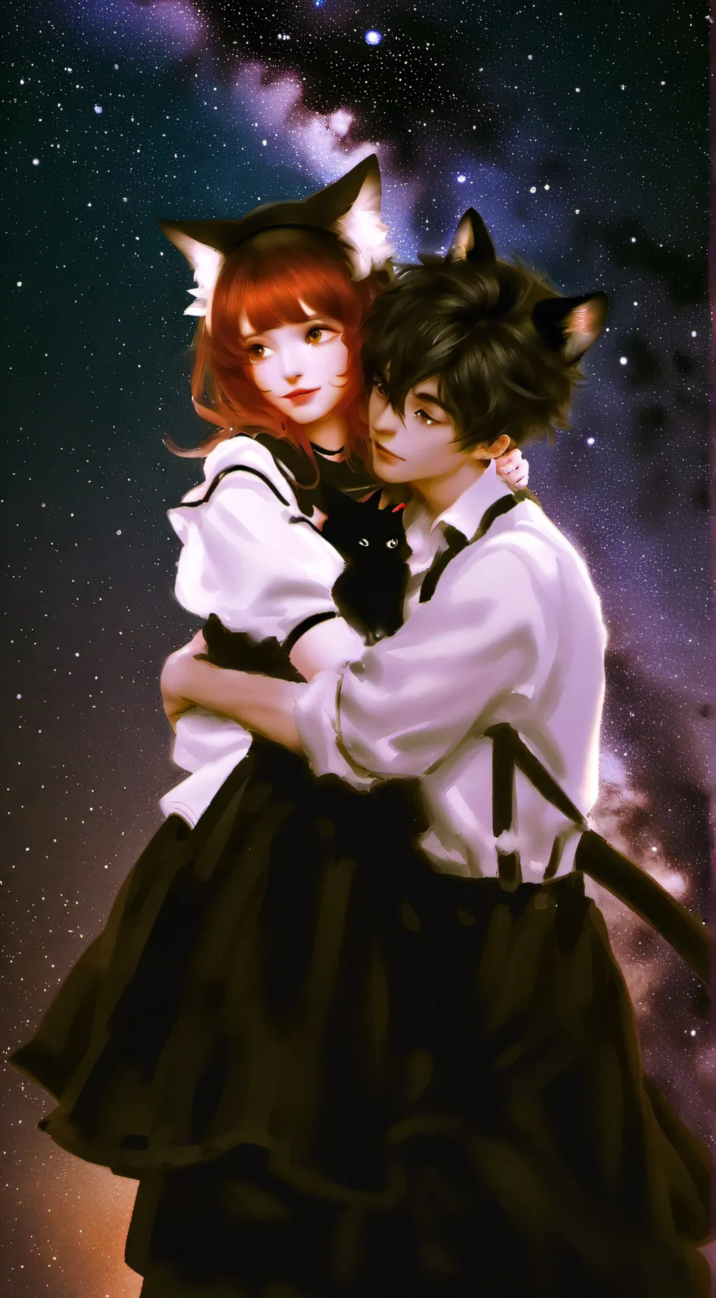 ai character: fox girl girlfrien background