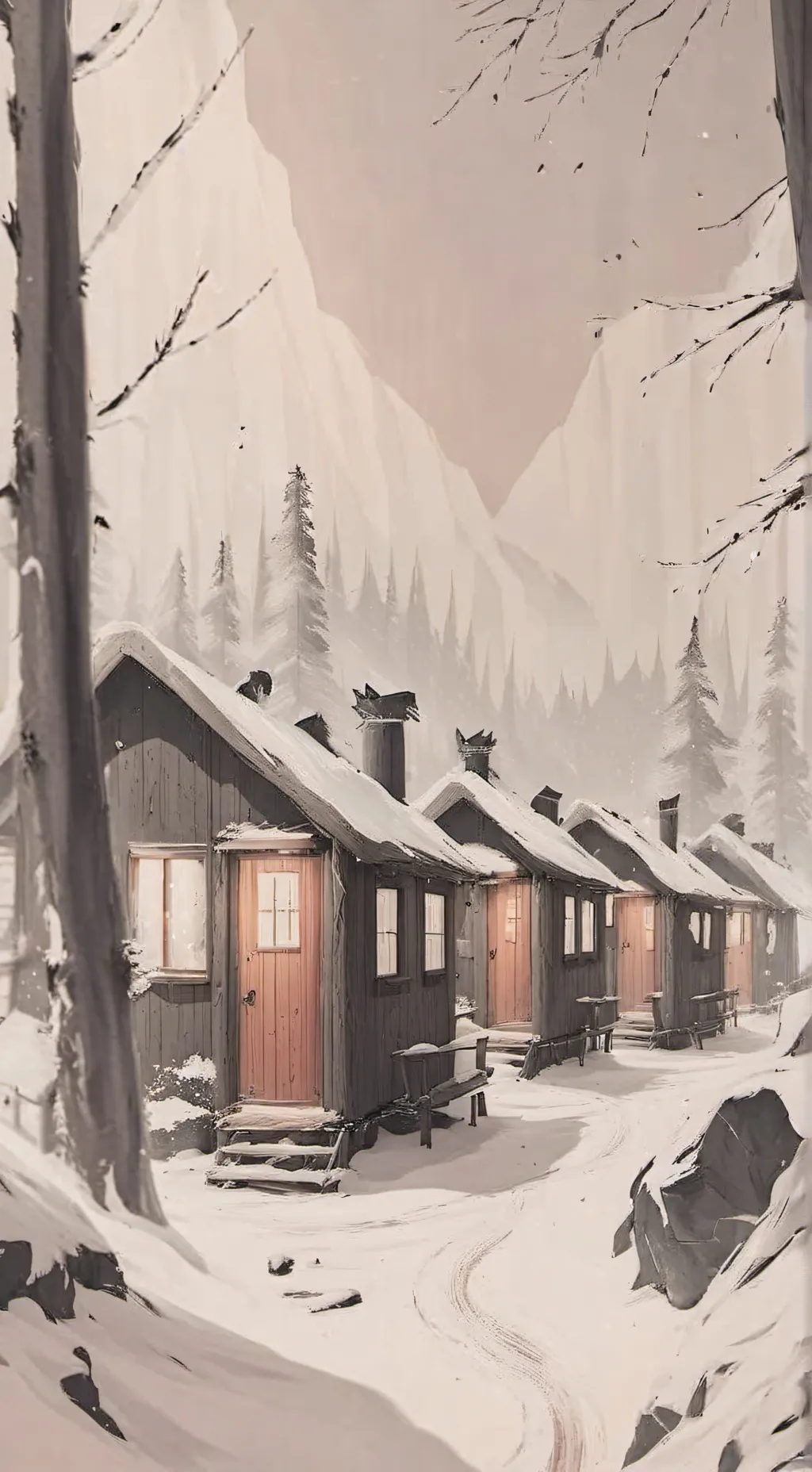 ai character: PJO Winter background