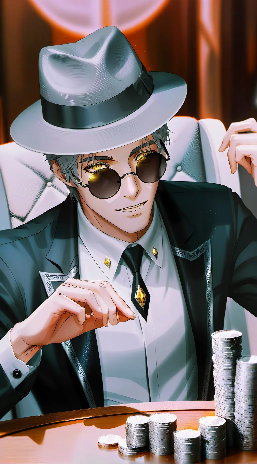 ai character: Chance🪙🎰 background