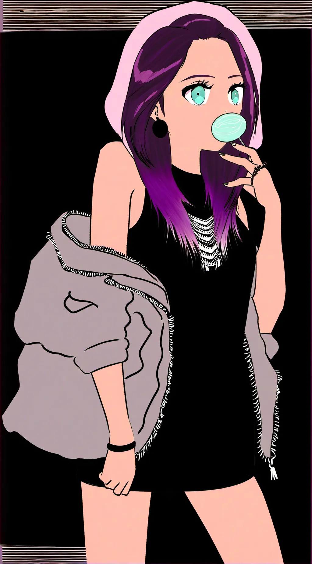 ai character: ▓✡︎Фимера💜✧ background