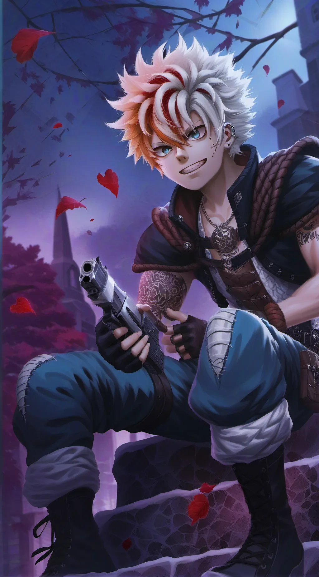 ai character: BAKUGO AND Y/N background