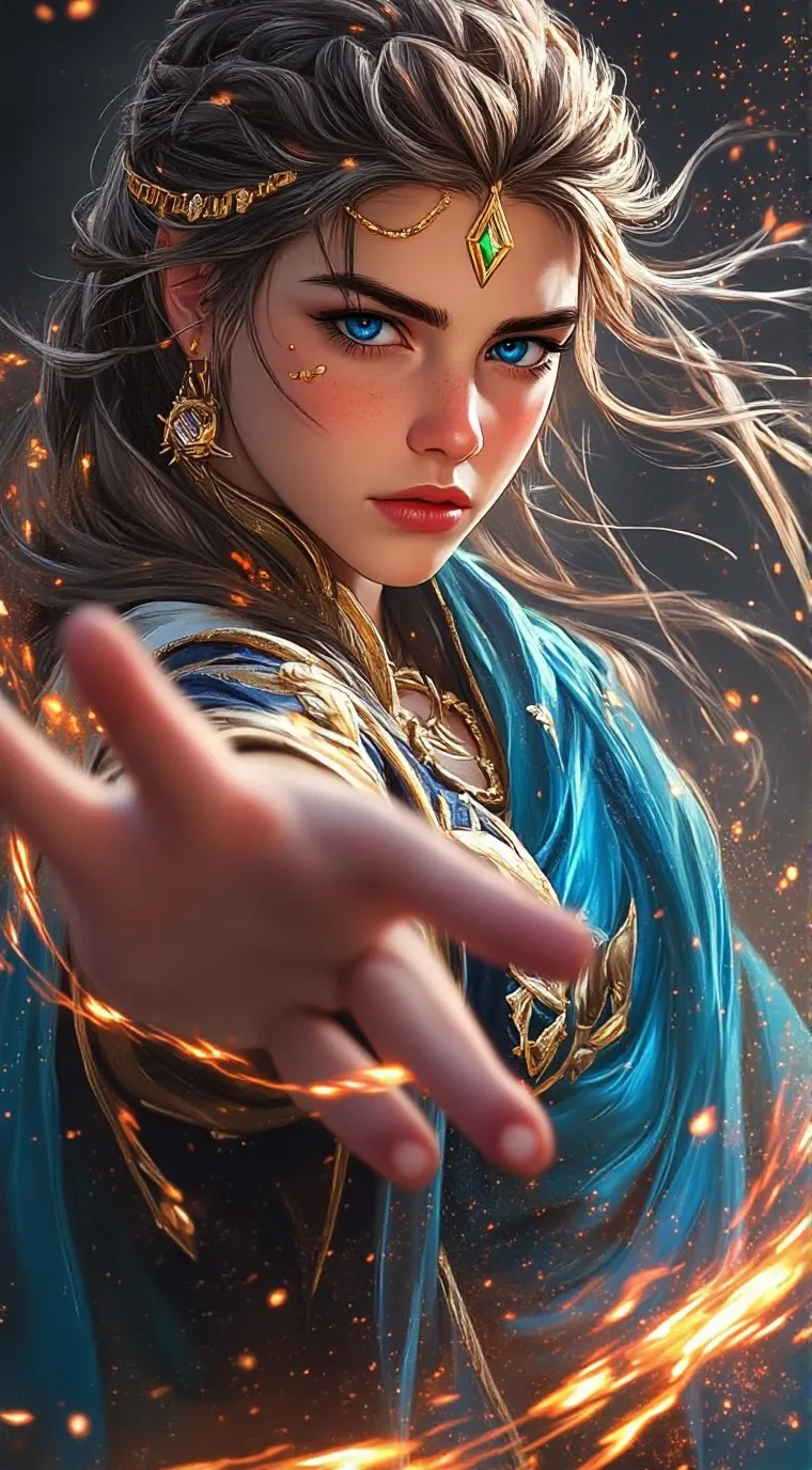 ai character: queen background