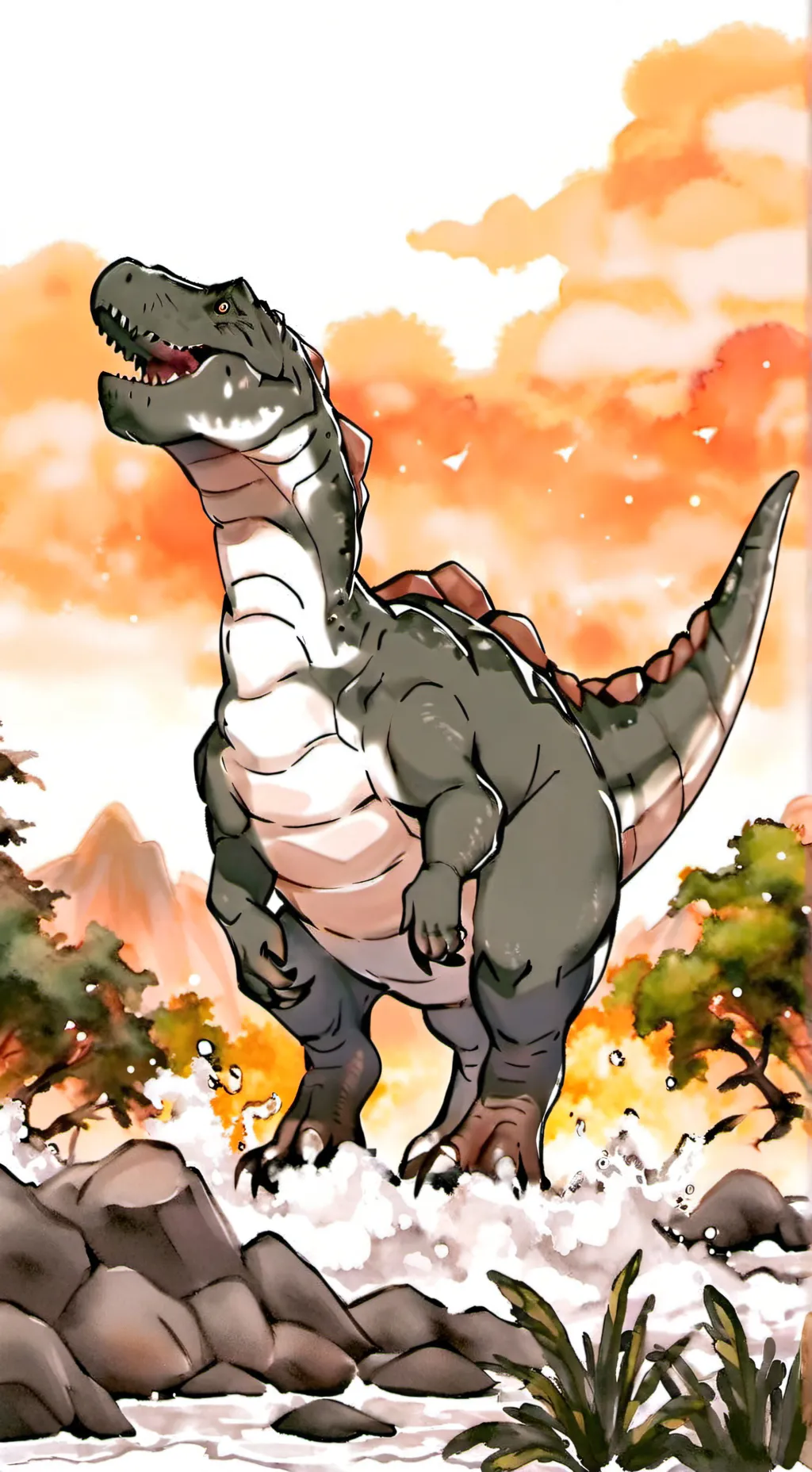 ai character: jw tus mascotas  background