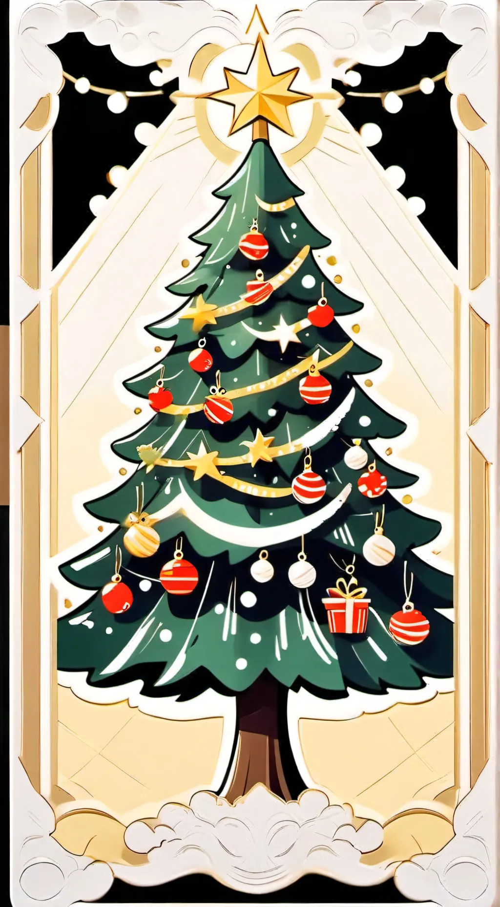 ai character: pro heroChristmas background