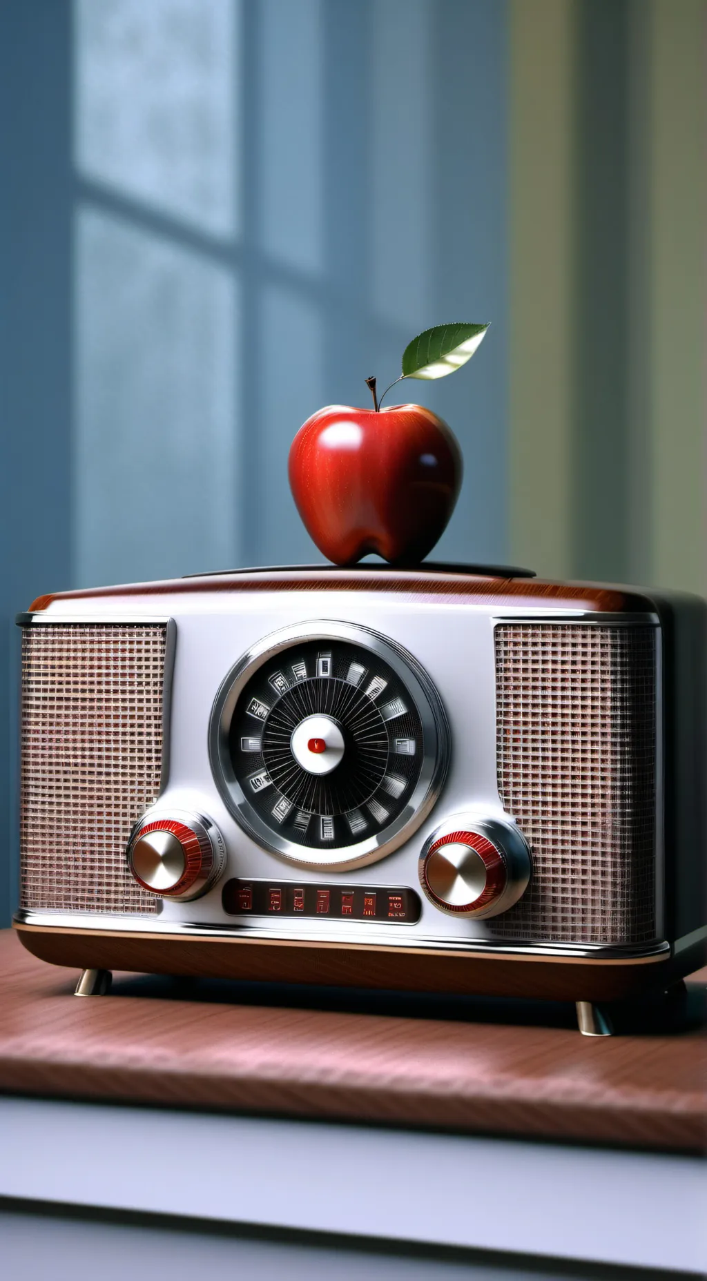 ai character: radio apple heat 2 background