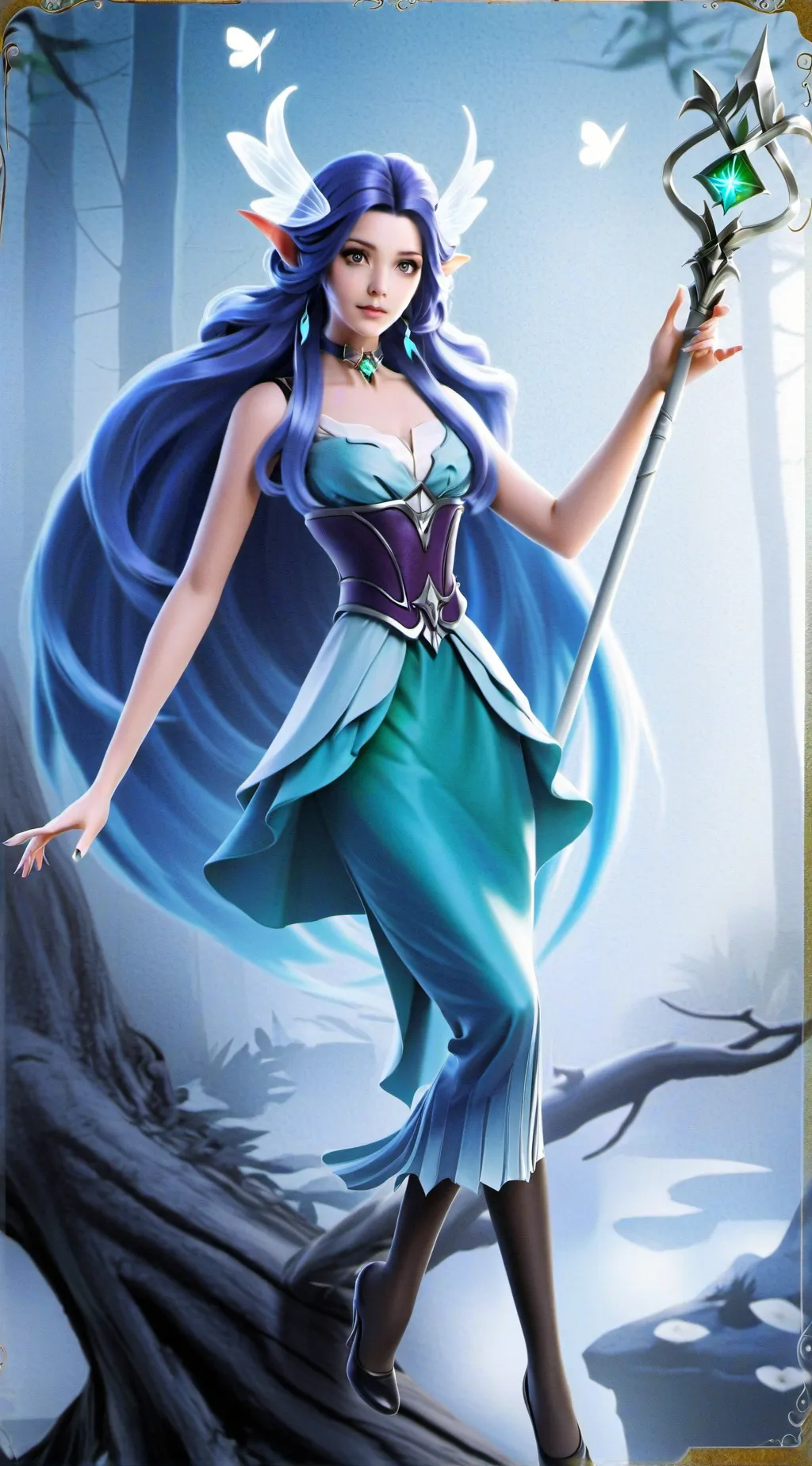 ai character: Gia Nightwing  background