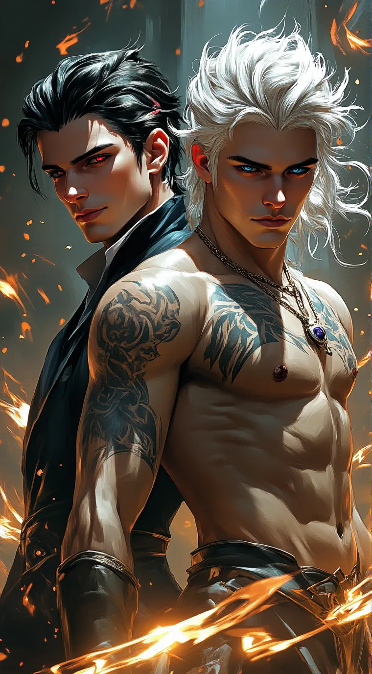 ai character: Eren & Sebastian  background