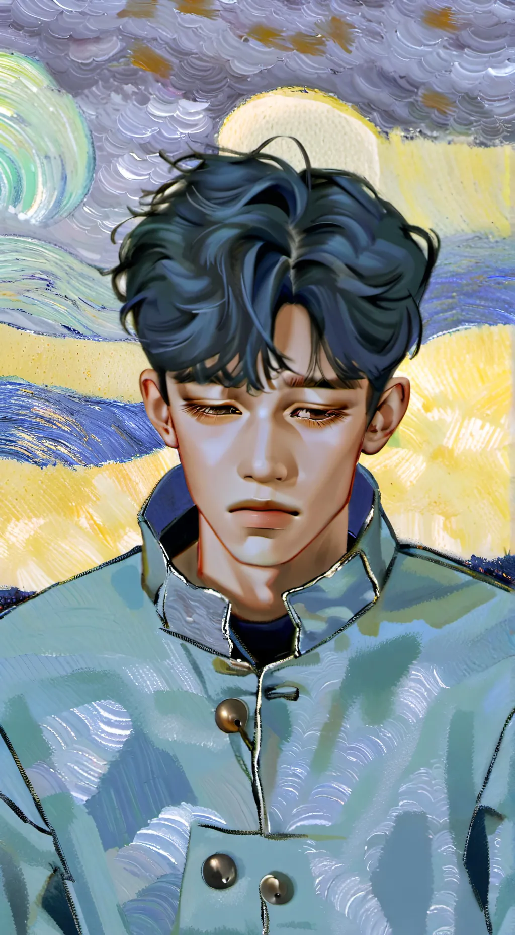 ai character: Sad Boy background