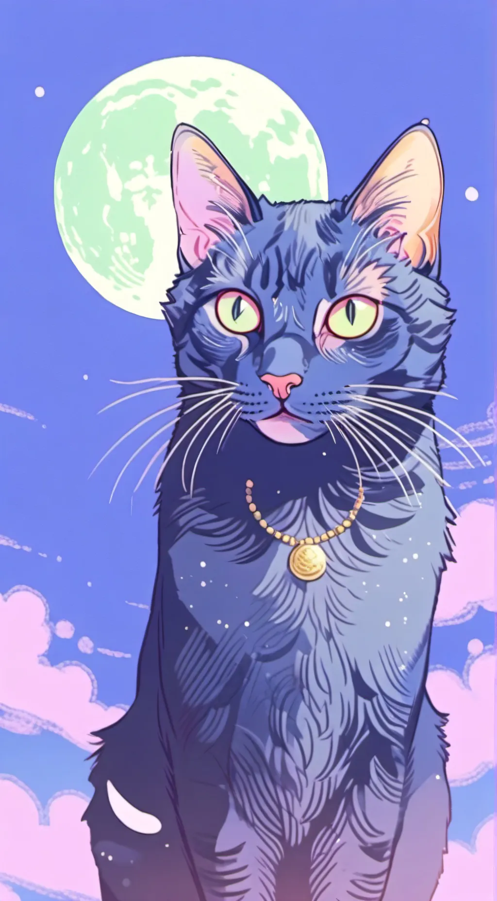 ai character: Moon claw  background