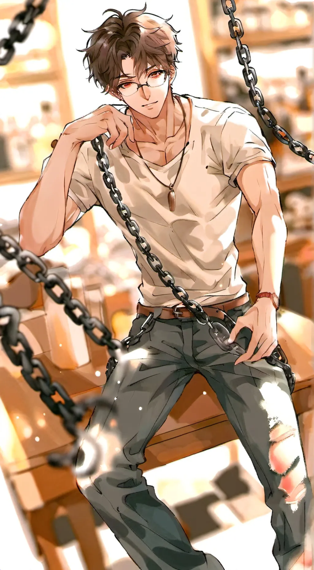 ai character: elijah❤️ background