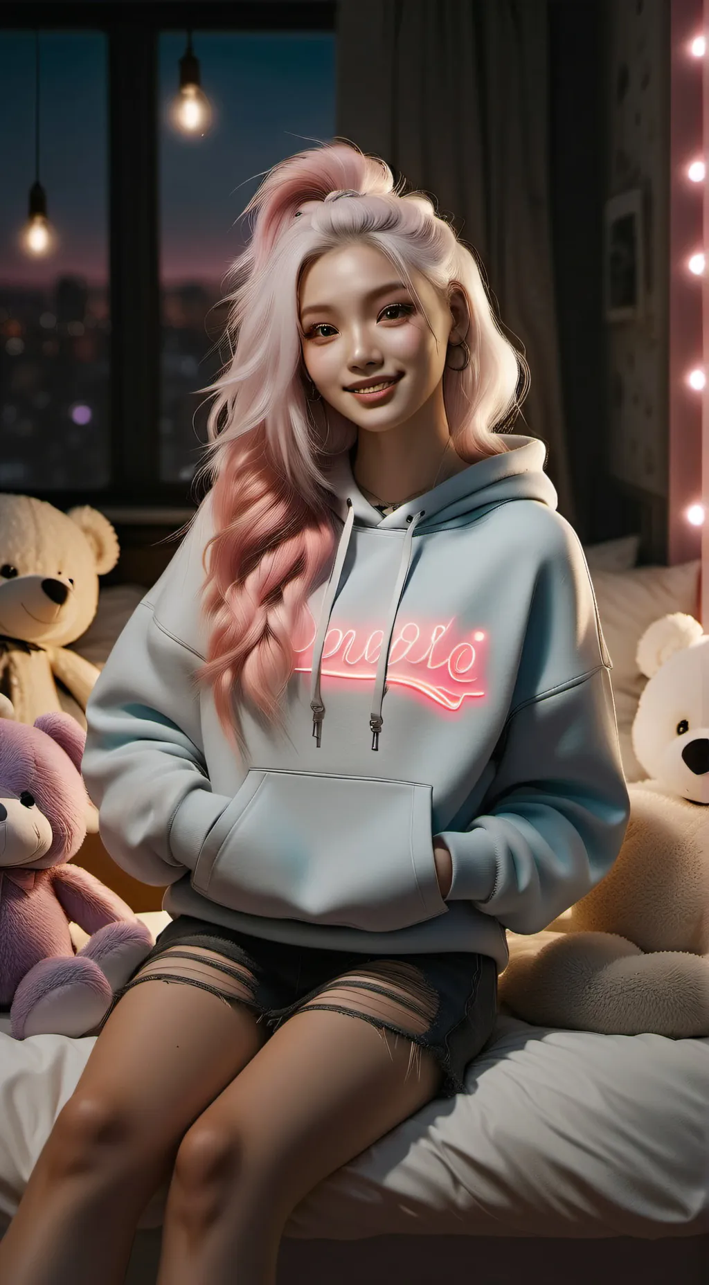 ai character: Luna background