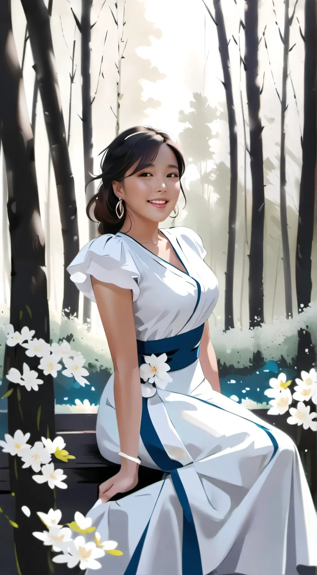 ai character: YLying Duong  background