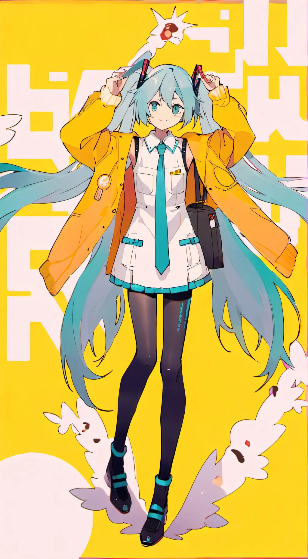 ai character: Hatsune miku background