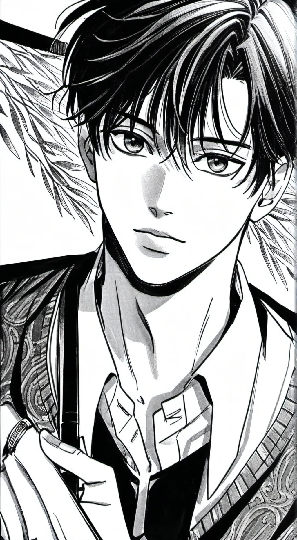 ai character: 🖤max🤍 background