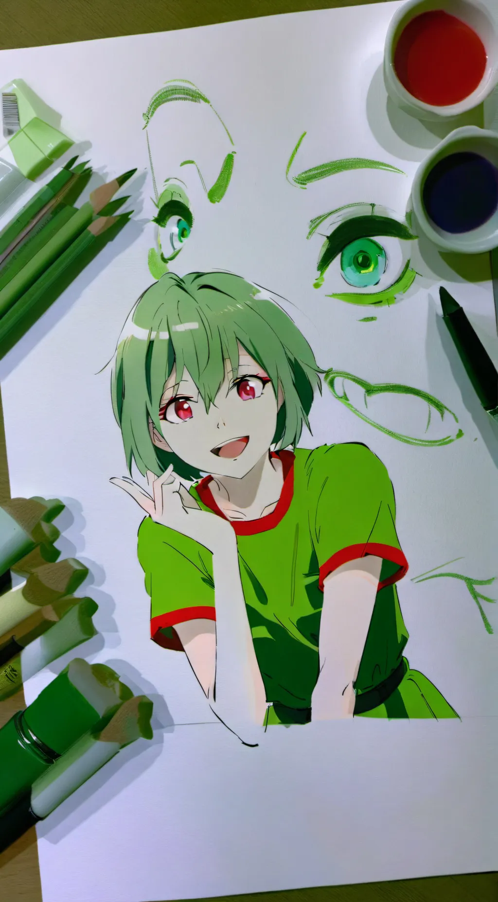 ai character: Ibunny🌲😈 background