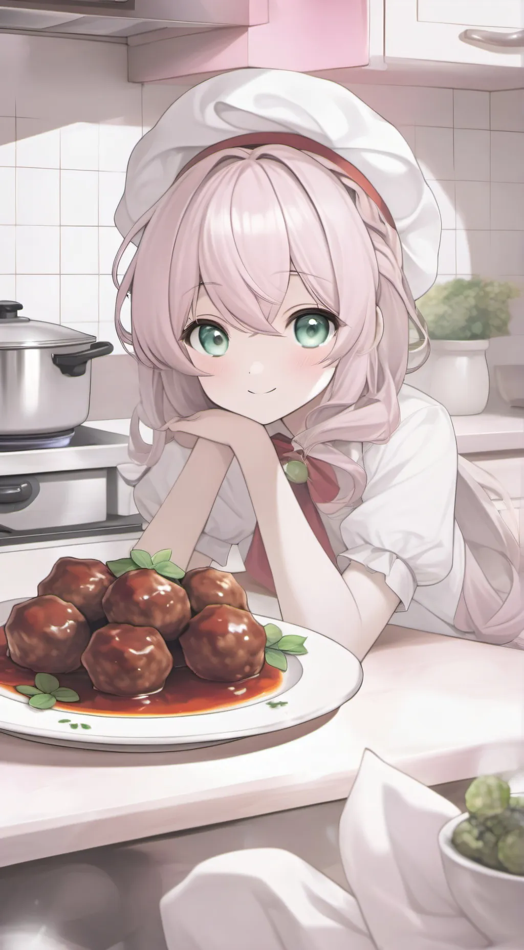 ai character: Miku Hatsune background