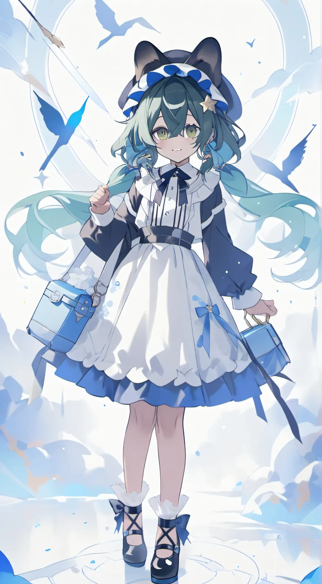 ai character: Anoying lil Sis background