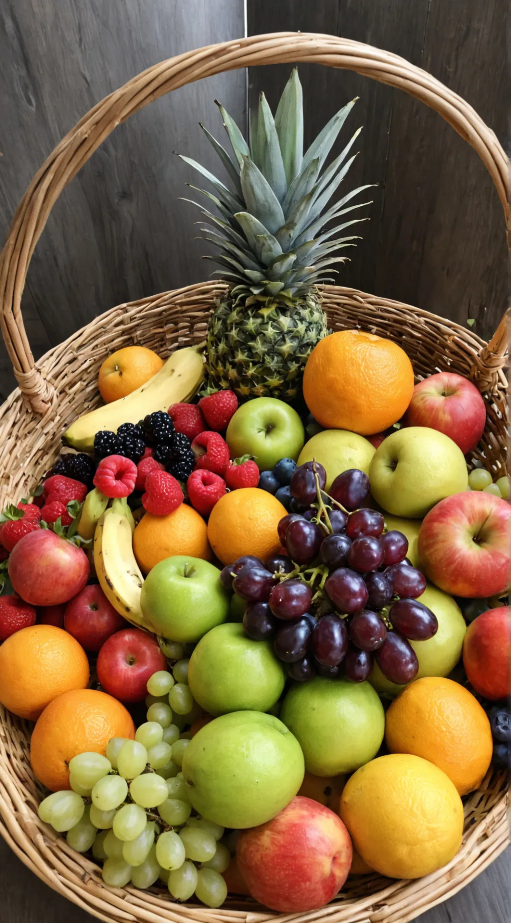 ai character: The fruit basket background