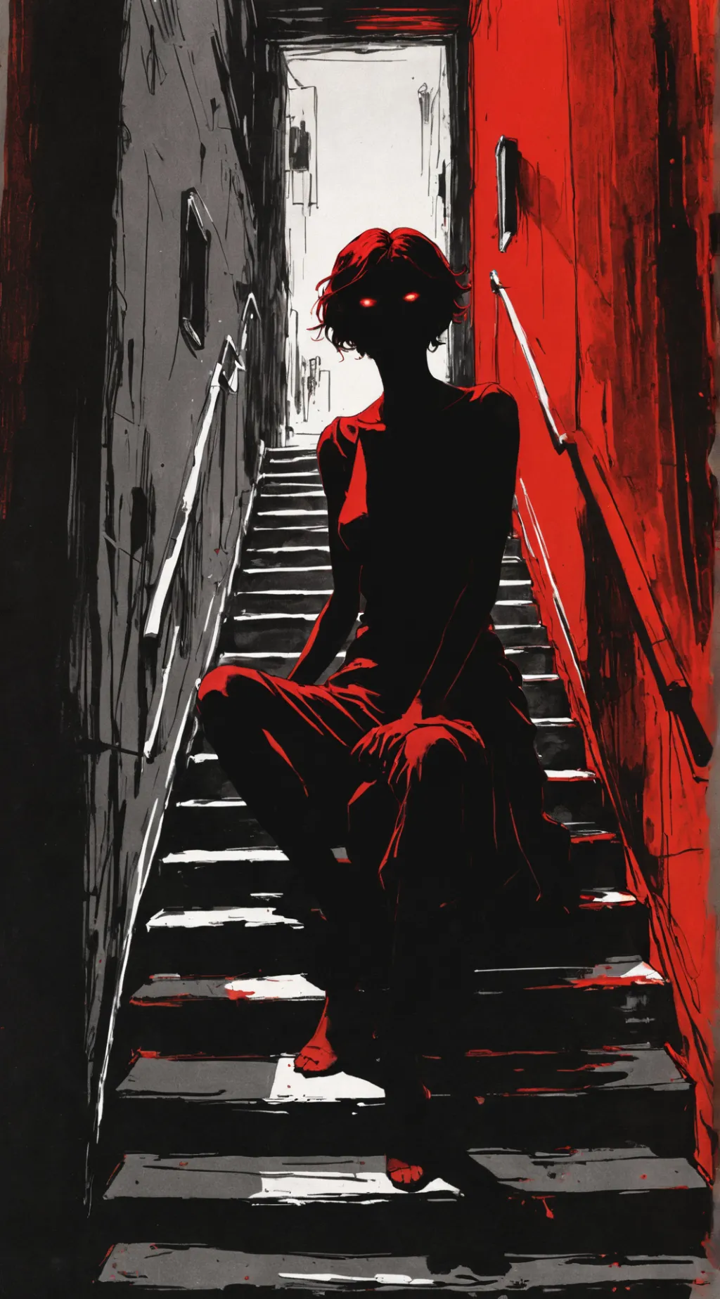 ai character: A Shadow background