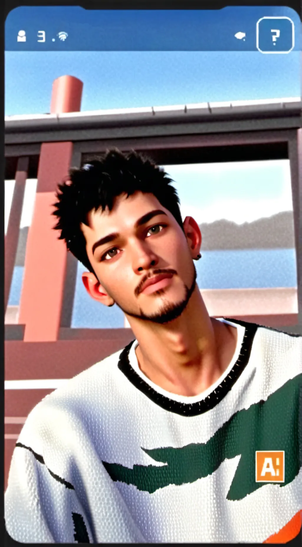 ai character: Denme ideas background