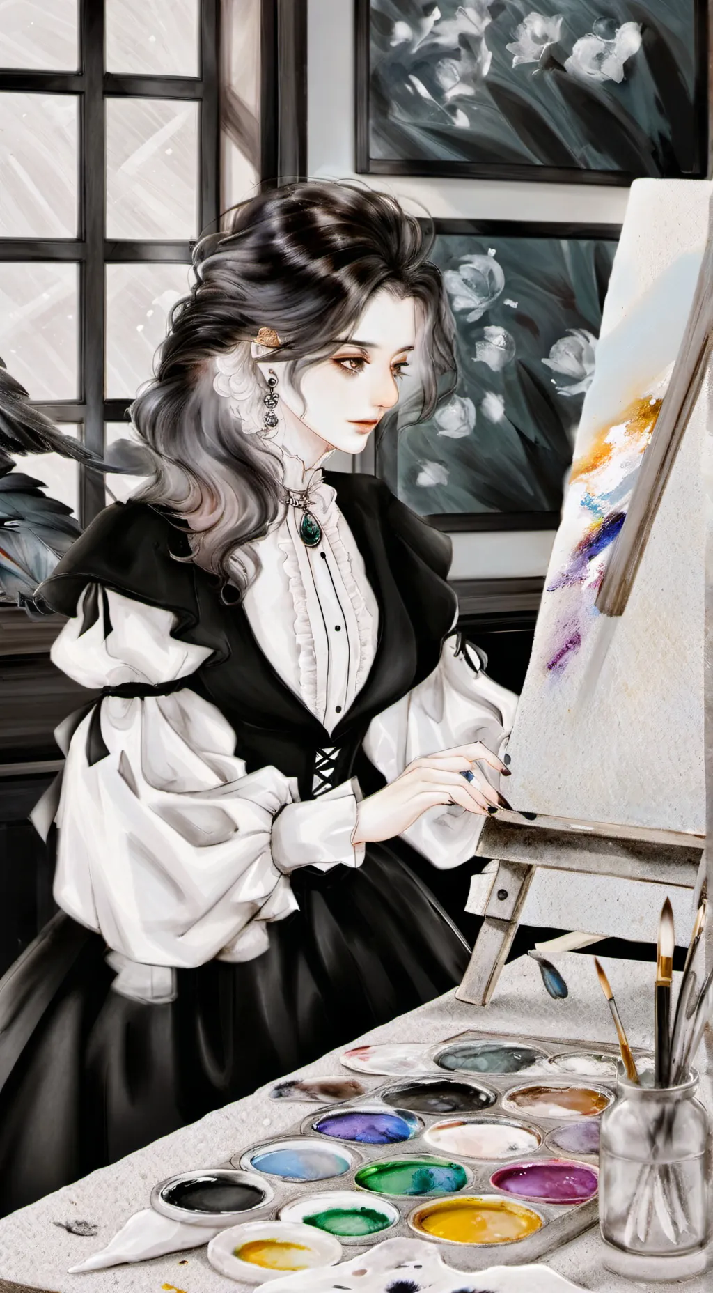 ai character: Abigail  background