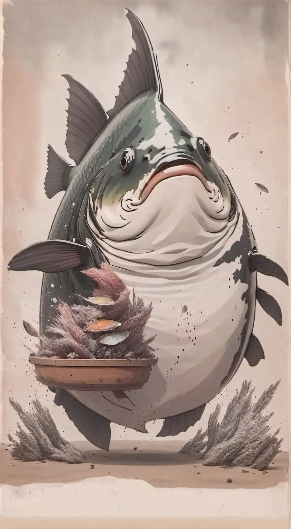 ai character: pixel background