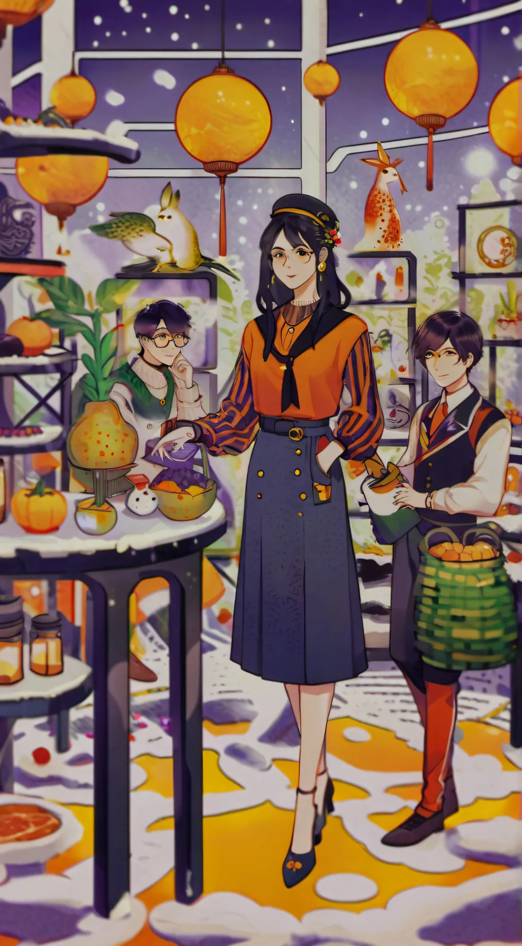 ai character: The Glass scientis background