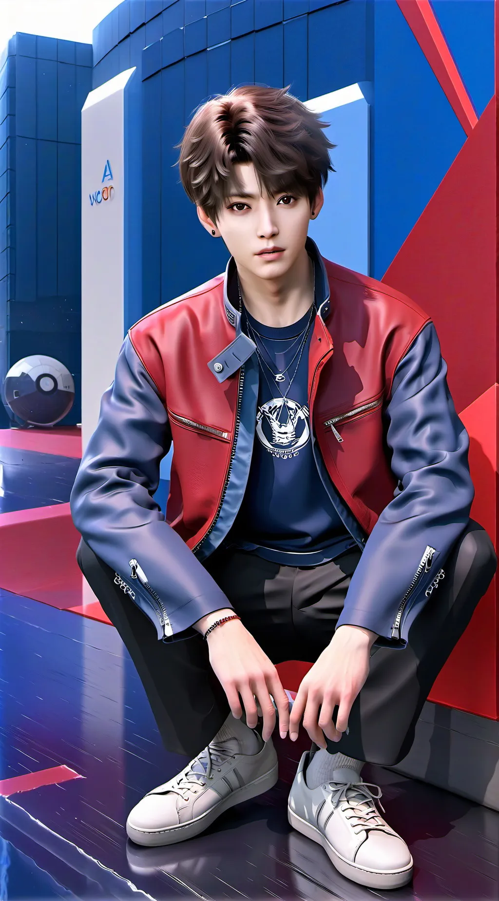 ai character: Jeon jungkook ❤️ background