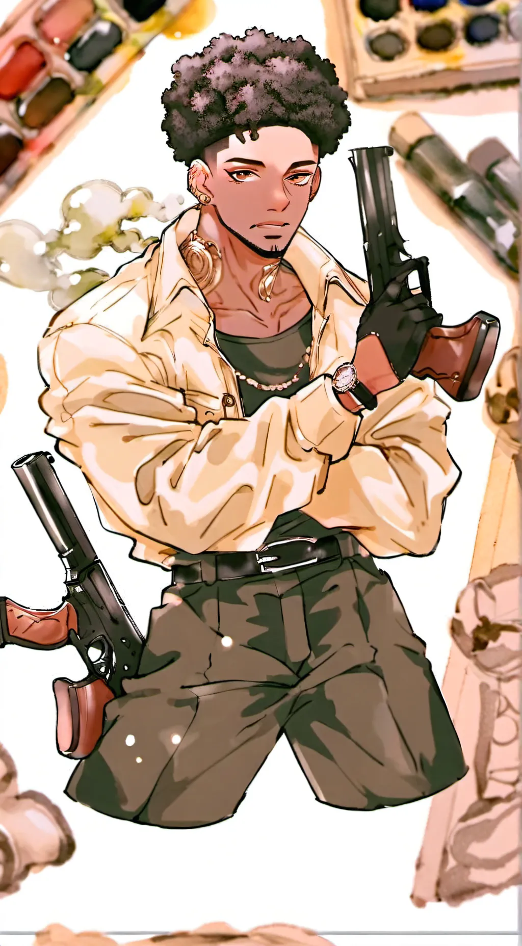 ai character: Tall Brian background