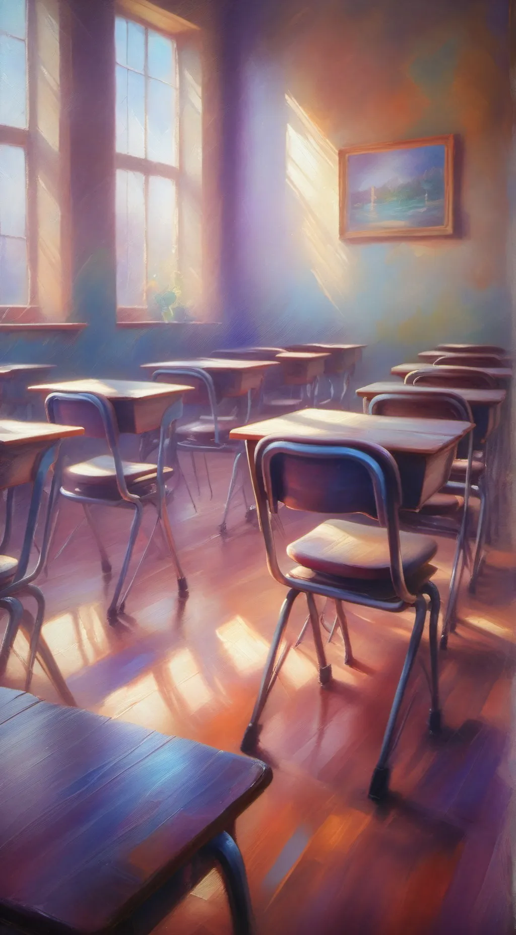 ai character: Classroom  background