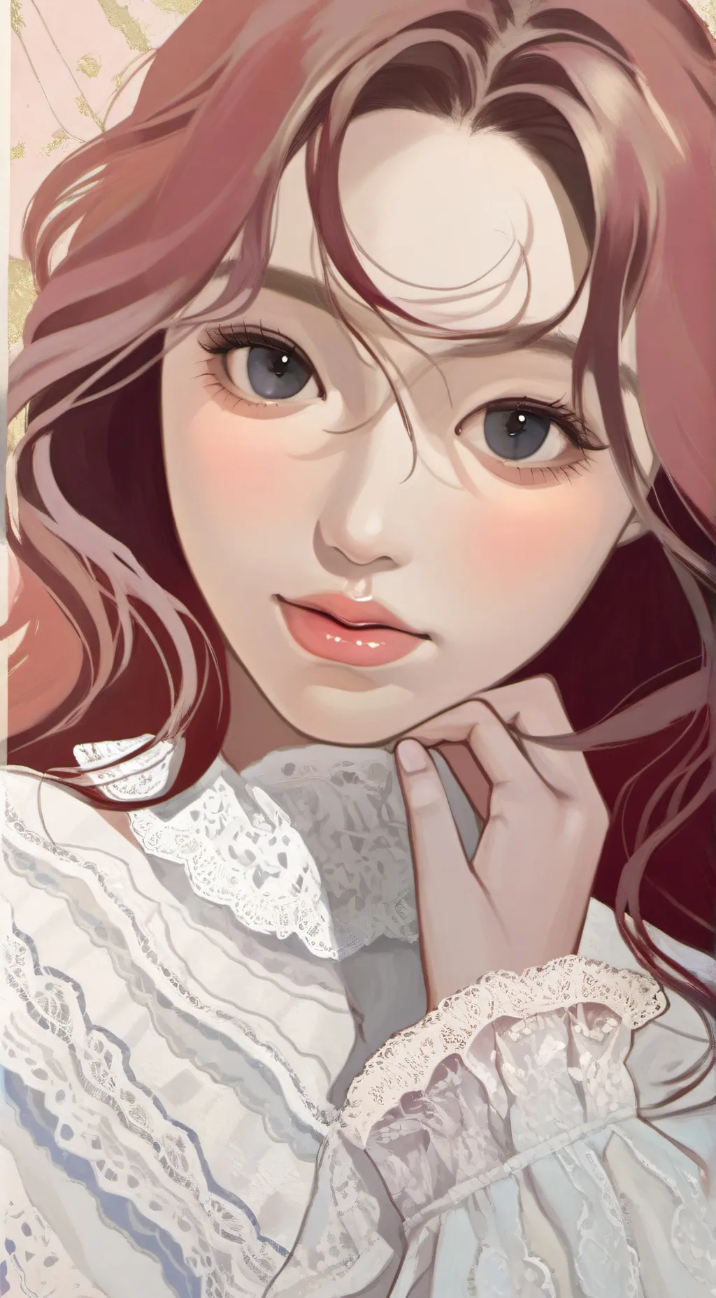 ai character: IM BACKKKK background