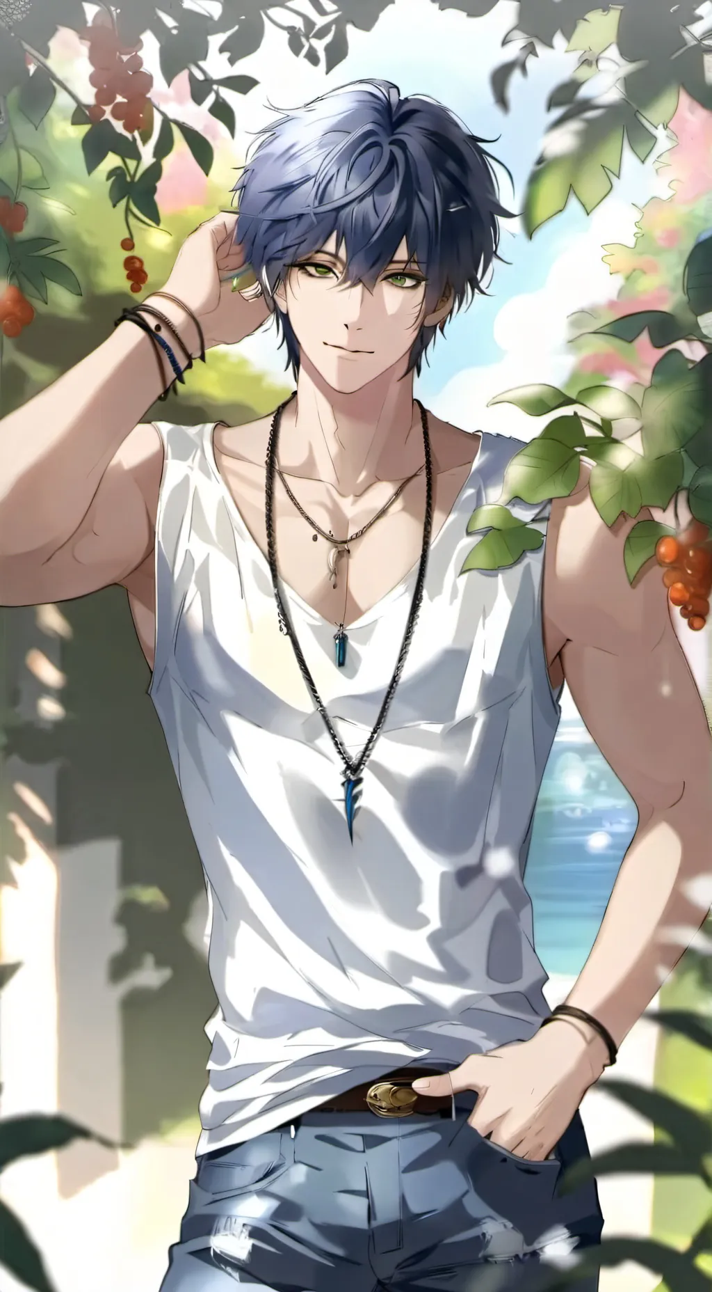 ai character: Ashton  background