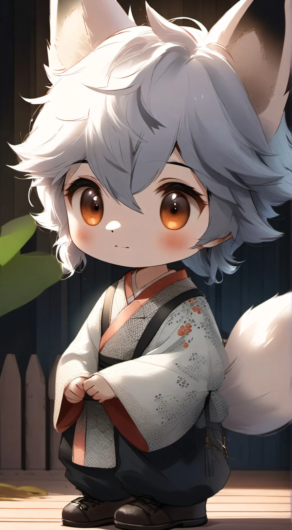 ai character: milo. background