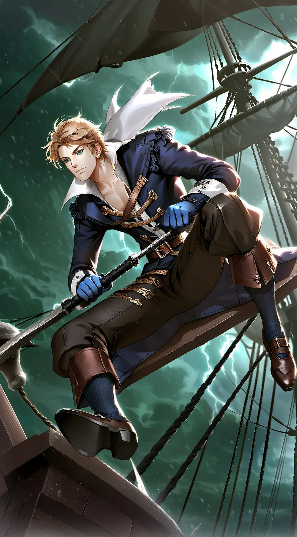 ai character: Captain Stormfront background