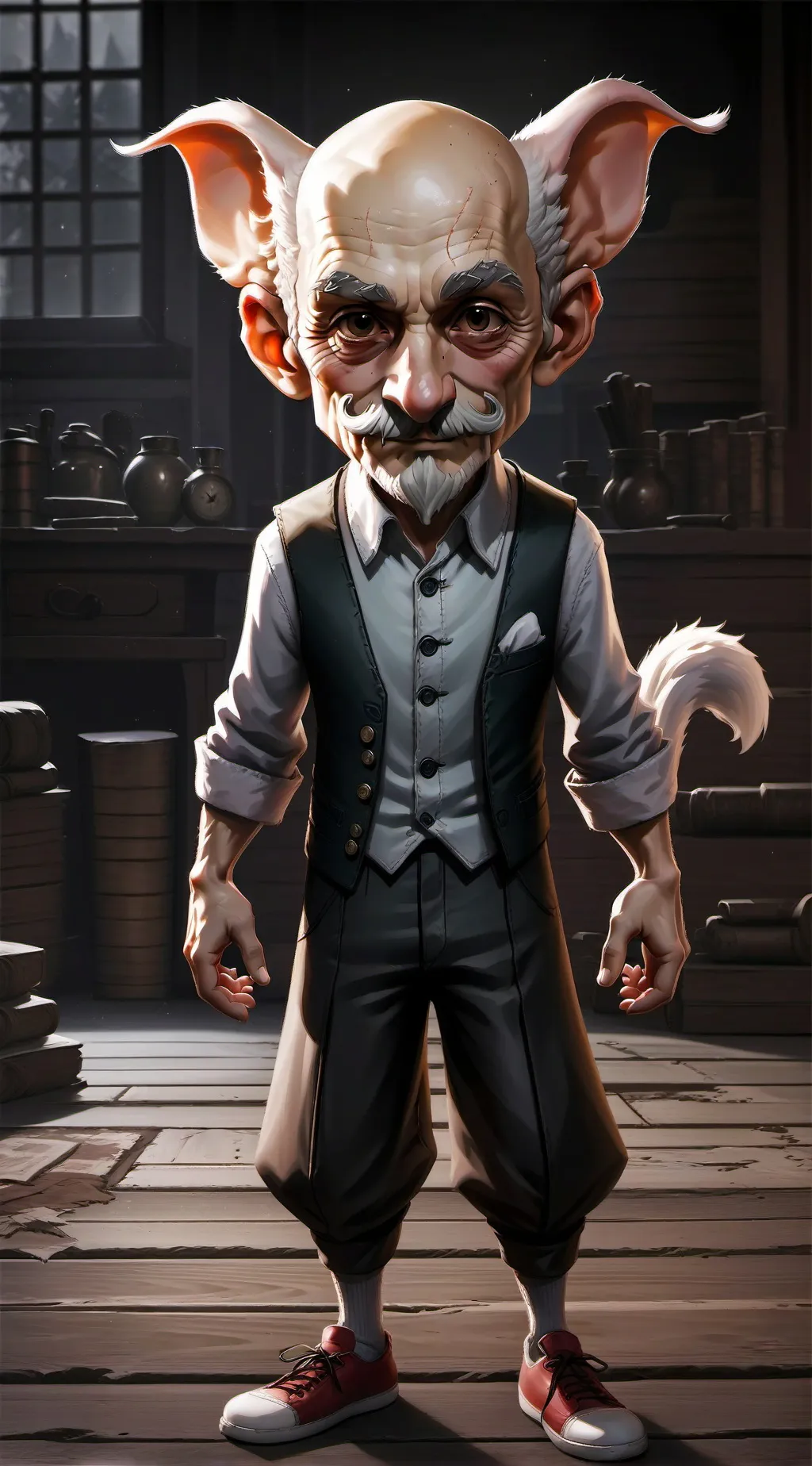 ai character: Mr. wood background