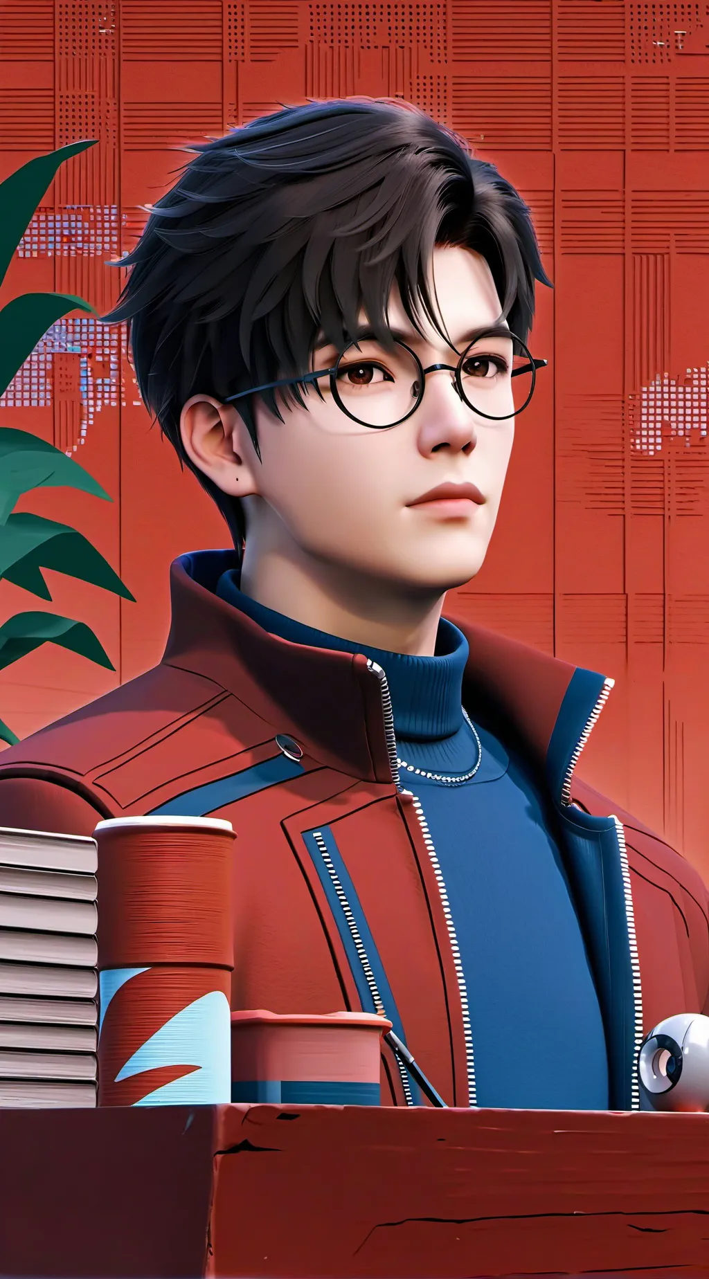 ai character: hilton background